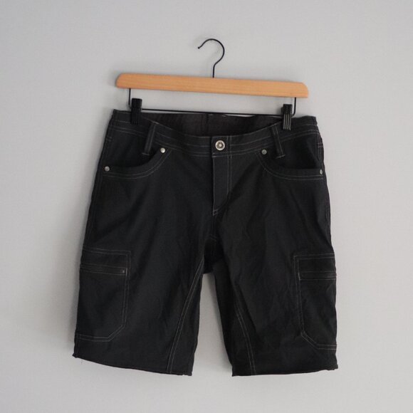 Kuhl Womens Sz 8 Black Convertible Hiking Cargo Pocket Outdoor Shorts Pants - Picture 3 of 16